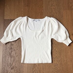 Celebrity Pink Cream Puff Sleeve Blouse